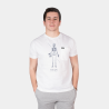 T-Shirt - "Vivre" -  Manches Courtes - BeRugBe - Blanc