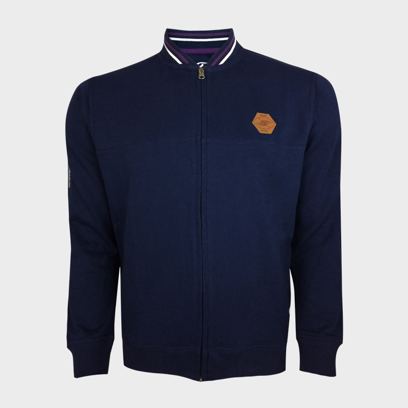 Bomber Fleece - Bandes BRB - Marine