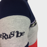 Sweat Molleton - Col Rond - Bande BeRugBe Horizontale - Berugbe - Marine/Rouge