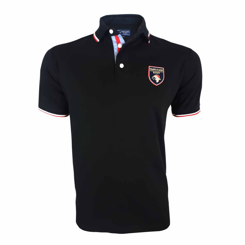 Polo Noir France Classic Rugby
