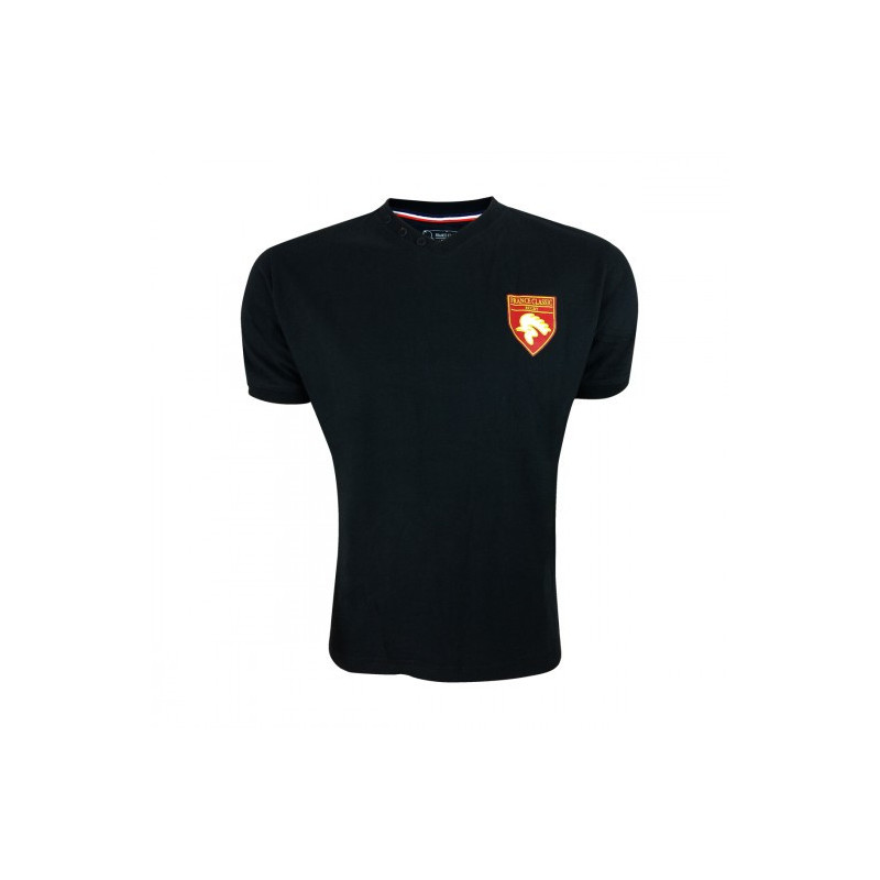 T-Shirt col V France Classic Rugby Bleu marine