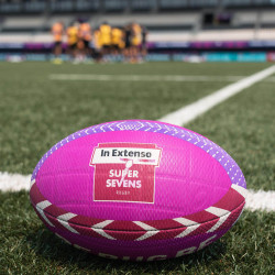 BALLON RUGBY PRO - SHARK - SUPERSEVENS 2025 - BERUGBE - ROSE