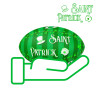 MINI Ballon de rugby collector - SAINT PATRICK - BERUGBE