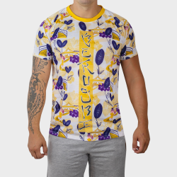 T-Shirt Sublimé Japan 1 - Manches Courtes - BeRugBe - Jaune