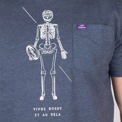 T-Shirt "Vivre" - Manches Courtes - Navy