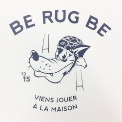 T-Shirt "Cartoon" - Manches Courtes - Berugbe - Blanc