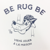 T-Shirt "Cartoon" - Manches Courtes - Berugbe - Blanc