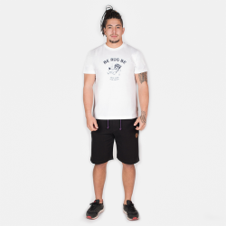 T-Shirt "Cartoon" - Manches Courtes - Berugbe - Blanc