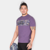 T-Shirt "Aloha" - Manches Courtes - Heather Violet