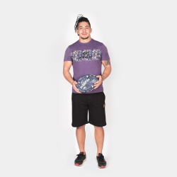 T-Shirt "Aloha" - Manches Courtes - Heather Violet